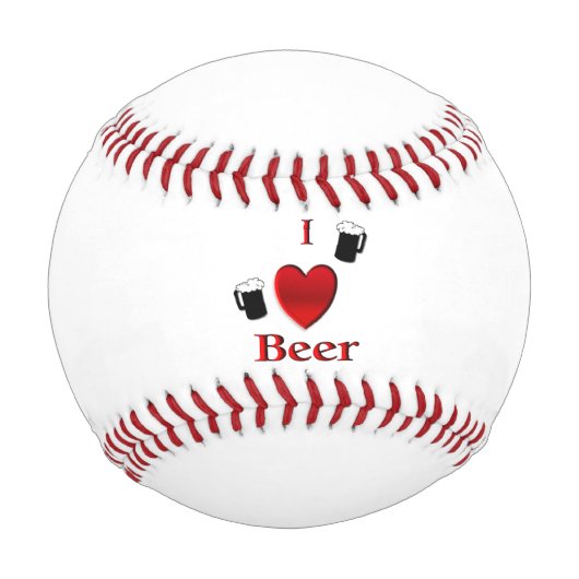 Ich höre Bierdesign Baseball (Rückseite)
