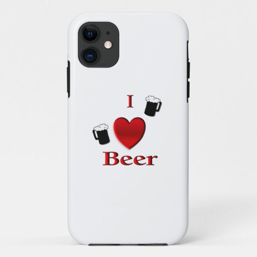 Ich höre Bierdesign Case-Mate iPhone Hülle (Rückseite)