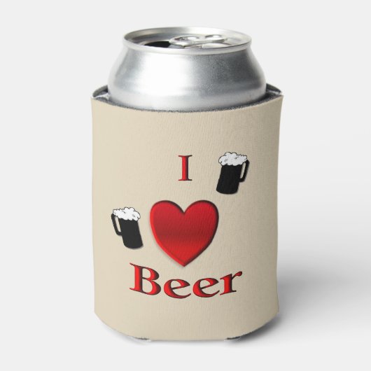 Ich höre Bierdesign Dosenkühler (Kanne Vorderseite)