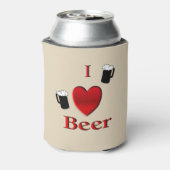 Ich höre Bierdesign Dosenkühler (Kanne Rückseite)