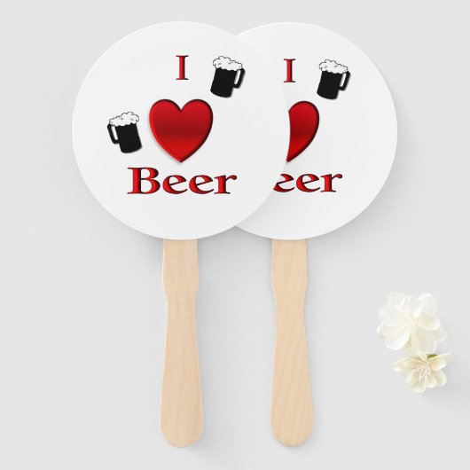 Ich höre Bierdesign Fächer (Vorne und Hinten)