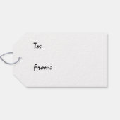 Ich höre Bierdesign Geschenkanhänger (Rückseite Horizontal)