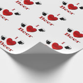 Ich höre Bierdesign Geschenkpapier (Ecke)