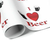 Ich höre Bierdesign Geschenkpapier (Rolleneckpunkt)