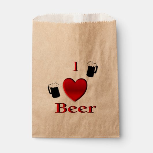Ich höre Bierdesign Geschenktütchen (Vorderseite)