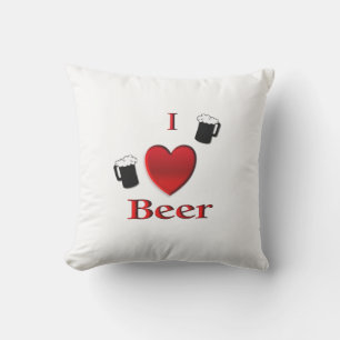 Ich höre Bierdesign Kissen