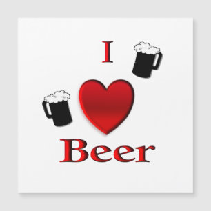 Ich höre Bierdesign Magnetkarte