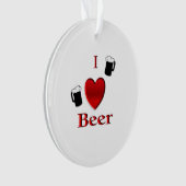Ich höre Bierdesign Ornament (Vorderseite)