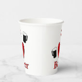 Ich höre Bierdesign Pappbecher (Rechts)