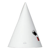 Ich höre Bierdesign Partyhütchen (Links)