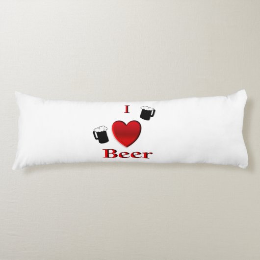 Ich höre Bierdesign Seitenschläferkissen (Vorderseite)