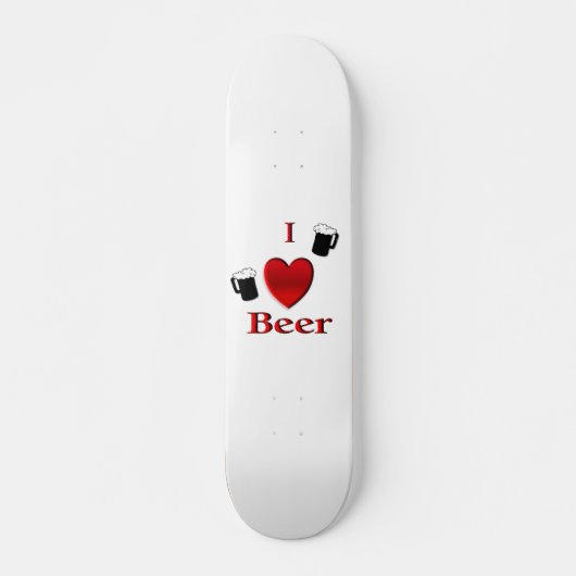Ich höre Bierdesign Skateboard (Vorne)