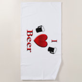 Ich höre Bierdesign Strandtuch (Vorderseite)