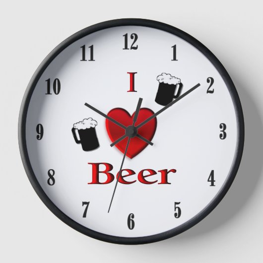 Ich höre Bierdesign Uhr (Vorderseite)