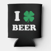 Ich höre Biere schwarz Dosenkühler (Vorderseite)