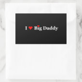 Ich höre Big Daddy-Geschenke Rechteckiger Aufkleber (Tasche)