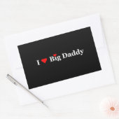 Ich höre Big Daddy-Geschenke Rechteckiger Aufkleber (Umschlag)