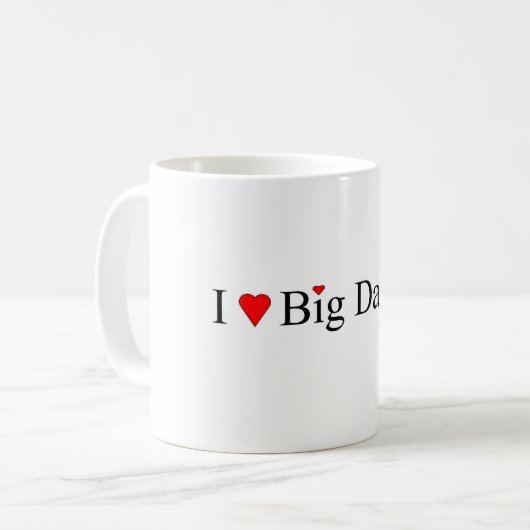 Ich höre Big Daddy Kaffeetasse (Vorderseite Links)