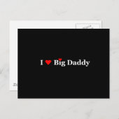Ich höre Big Daddy Postkarte (Vorne/Hinten)