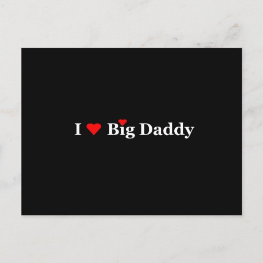 Ich höre Big Daddy Postkarte (Vorderseite)