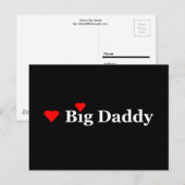 Ich höre Big Daddy Postkarte (Vorne/Hinten)