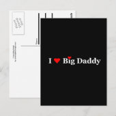 Ich höre Big Daddy Postkarte (Vorne/Hinten)