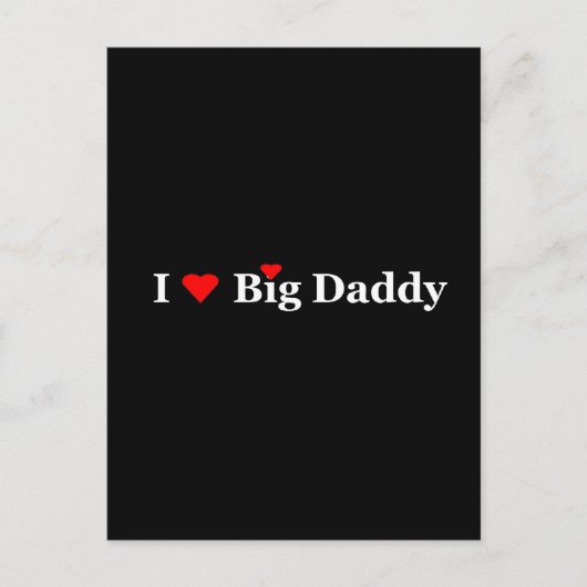 Ich höre Big Daddy Postkarte (Vorderseite)