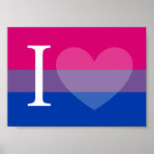 Ich höre (Bisexueller Stolz) Poster (Vorne)