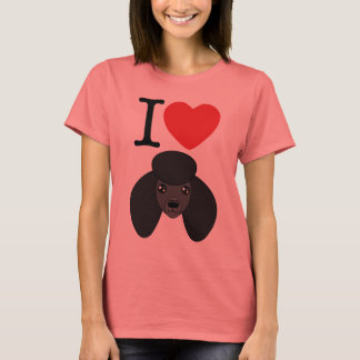 Ich höre Black Poodles T - Shirt