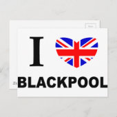 Ich höre Blackpool. Postkarte (Vorne/Hinten)