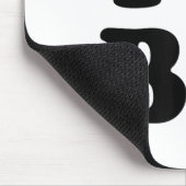Ich höre Bx-Initialen I Liebe B.x. Mousepad (Ecke)