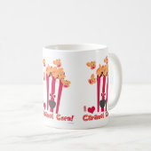 Ich höre Caramel Corn! Kaffeetasse (VorderseiteRechts)