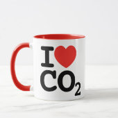 Ich höre CO2 I Liebe Kohlendioxid-Umweltschützer Tasse (Links)