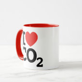 Ich höre CO2 I Liebe Kohlendioxid-Umweltschützer Tasse (Vorderseite Links)