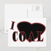 Ich höre Coal Postcard Postkarte (Vorne/Hinten)