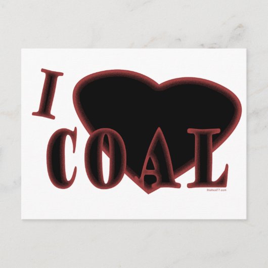 Ich höre Coal Postcard Postkarte (Vorderseite)