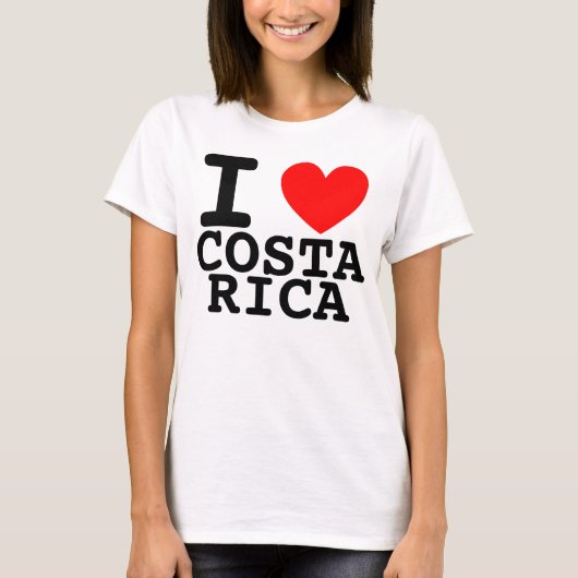 Ich höre Costa Rica Shirt (Vorderseite)