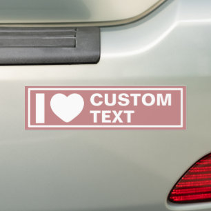 Ich höre Custom Modern Minimalistisch Pink Autoaufkleber