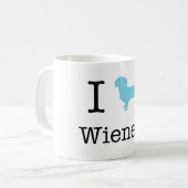 Ich höre Dackeln Kaffeetasse (Vorderseite Links)