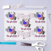 Ich höre das 4. Juli Tissue Paper Seidenpapier (Handwerk)