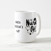 Ich höre das Leben der Krankenschwester | Funny Nu Kaffeetasse (VorderseiteRechts)