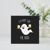 Ich höre das schicke, erwachsene Halloween Einladung (Stehend Vorderseite)