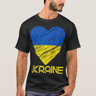 Ich höre das ukrainische Flaggen-T-Shirt Ich unter T-Shirt