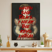 Ich höre das Zitat der Renaissance-Revolution Poster