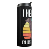 Ich höre, dass du Weimaraner einfach nicht hörst Thermosbecher (Nach links gedreht)