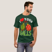 Ich höre deine Balls - Funny Gay Christmas T-Shirt (Vorne ganz)