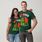 Ich höre deine Balls - Funny Gay Christmas T-Shirt (Unisex)