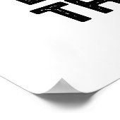 Ich höre den Bowling Thunder Funny Sports Puff Poster (Ecke)