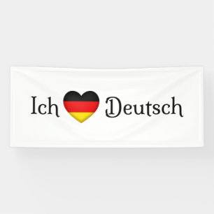 "Ich höre Deutsch" Lieblings-Sprachschulfach Banner