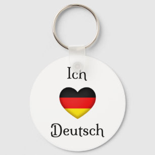 "Ich höre Deutsch" Lieblings-Sprachschulfach Schlüsselanhänger